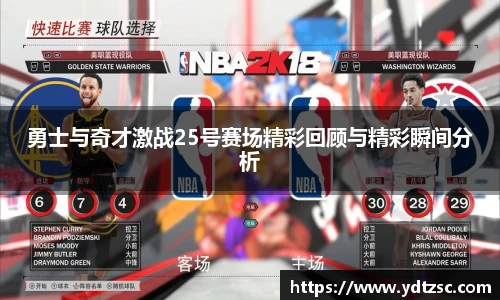 勇士与奇才激战25号赛场精彩回顾与精彩瞬间分析